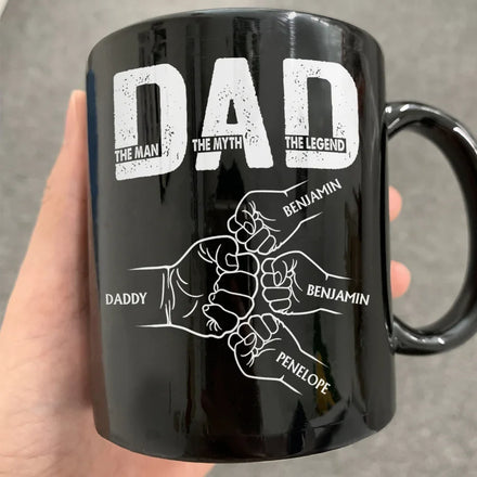 Dad The Man The Myth The Legend - Personalized Mug
