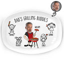 Gift For Father,Grilling,Dad - Children,Funny,Icon,Humorous - Dad's Grilling Buddies Funny Icon - Personalized Plate
