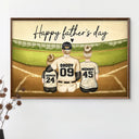 Daddy's Dream Team Baseball Father - Personalized Poster
