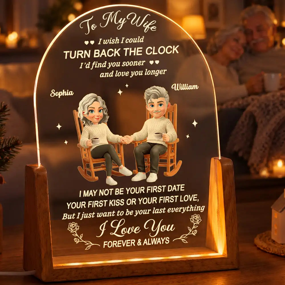 Anniversary Gift For Couples - Personalized To My Wife Night Light