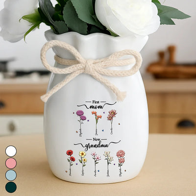 Ribbon Tie Flower Vase