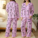 Gift For Yourself,Gift For Women,Gift For Mother,Gift For Grandma,Love,German - Diese Oma Mama Gehört Ihren Enkelkindern - Personalisiertes Satin-Pyjama-Set