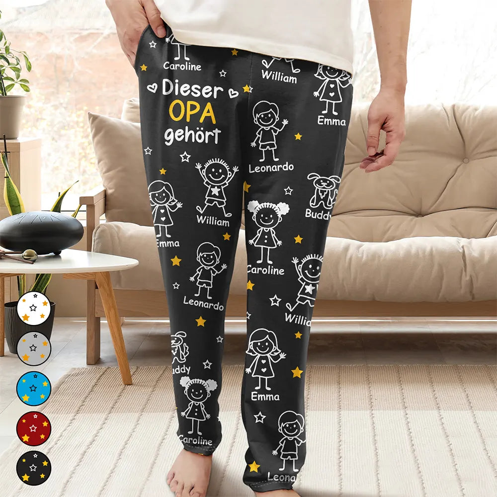 Dieser Großvater Diese Großmutter Dieser Vater Diese Mutter Gehört - Personalisiertes Pyjamahose