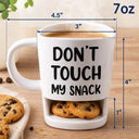 Gift For Men, Gift For Yourself, Sarcastic, Icon - Do Not Touch Mine 3D Effect Funny Sarcastic Face - Personalized Cookie Mug