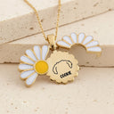 Pet Lovers,Memorial,Love - Dog Cat Ears Outline Custom Name - Personalized Engraved Hidden Message Necklace