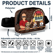 Gift For Husband,Gift For Men,Gift For Father,Dog Lovers,Dog Dad,Happy,Gift For Yourself - Dog Dad The Man The Myth The Legend - Personalized Crossbody Belt Bag