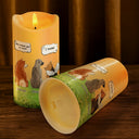 Dog Lovers,Memorial,Sad - Dog Loss They Still Talk About You I Know - Personalized Flameless LED Candle