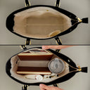 Cartoon Kid This Grandma Belongs To - Personalized Leather Tote Bag
