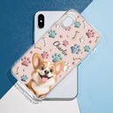 Pet Lovers, Pet Mom, Pet Dad, Dog Lovers, Dog Mom, Dog Dad, Happy - Dog Mom Dog Dad - 3D Inflated Effect Printed, Personalized Clear Phone Case