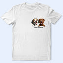 Dog Lovers,Dog Mom,Dog Dad,Happy - Dog Mom Dog Dad 3D Effect - Personalized T Shirt