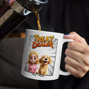 Dog Lovers, Dog Mom, Dog Dad, Gift For Yourself, Happy - Dog Treat Dealer 3D Effect - Personalized Mug