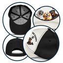 Dog Lovers,Pet Lovers,Dog Mom,Dog Dad,Pet Mom,Pet Dad - Dogs Make Me Happy - Personalized Classic Cap
