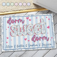 Back To School, Gift For Yourself, Gift For Women, Top Market, Adorable, Custom Text - Dorm Sweet Dorm - Personalized Doormat