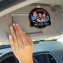 Gift For Mother,Gift For Father,Family - Drive Safe Daddy Mommy We Love You - Personalized Custom Shaped Car Visor Clip
