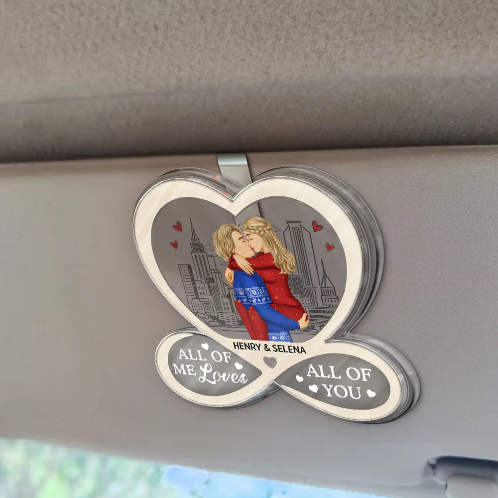 Gift For Couples,Gift For Husband,Gift For Wife,Gift For Boyfriend,Gift For Girlfriend,Love - Drive Safe I Love You Couples - Personalized Custom Shaped Acrylic Car Visor Clip