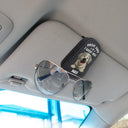 Dog Lovers, Dog Dad, Funny - Drive Safe I Woof You Dog Dad 3D Effect Cartoon Pet - Personalized Sunglasses Holder For Car Visor