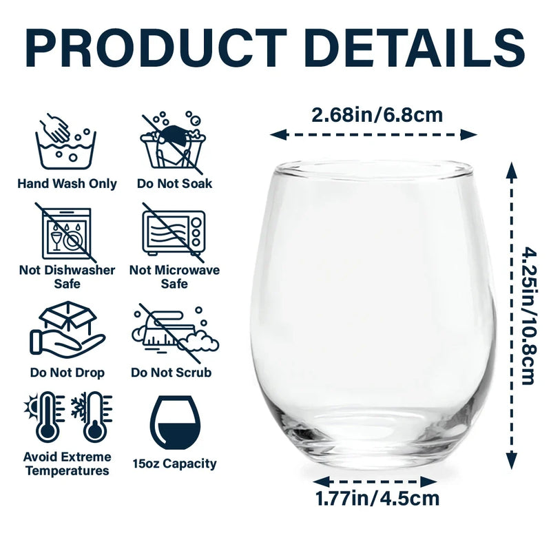 Art Design,Gift For Bestie,Alcohol,Photo - Semi Realistic Portrait,Happy - Custom Photo Semi Realistic Portrait Besties Forever - Personalized Stemless Wine Glass