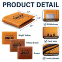 Gift For Father, Gift For Grandpa, Love - Handprints This Grandpa Daddy Belongs To - Personalized Engraved Leather Wallet
