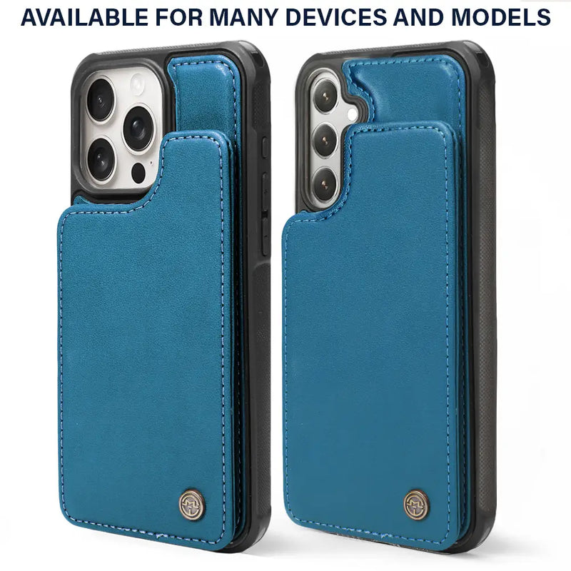 Gift For Mother,Gift For Grandma,Happy - Embossed Flower Leather Mom We Love You - Personalized Leather Flip Wallet Phone Case
