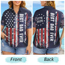 No Custom,America 250th,Independence Day - Early US Flag America Best Dad Ever The Man The Myth - Hawaiian Shirt