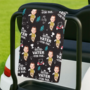 Gift For Grandpa,Sport Dad,Gift For Father,Happy,Custom Photo,Non-Eng,German - Eigenes Foto Bester Papa Von Par Lustiges Kind - Personalisiertes Golf-Handtuch