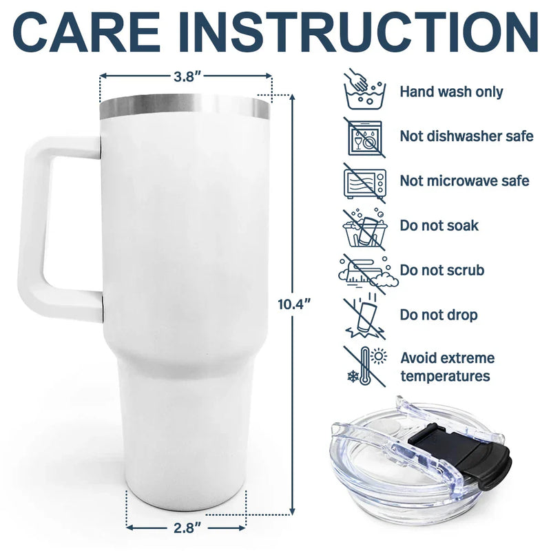 Gift For Grandpa,Gift For Father,Golf,Non-Eng,Icon,Proud - Best Dad Grandpa By Par Golf Clubs - Personalized Engraved 40oz Tumbler