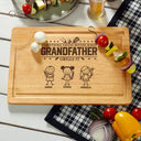 Everything Tastes Better When Grandpa Daddy Grills It - Personalized Wooden Cutting Board