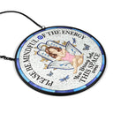 Gift For Yourself, Gift For Women, Yoga, Happy - Evil Eye Be Mindful Of The Energy - Personalized Stained Glass Window Hanging Suncatcher
