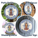 Gift For Yourself, Gift For Women, Yoga, Funny - Evil Eye Check Your Vibe - Personalized Wood Circle Sign