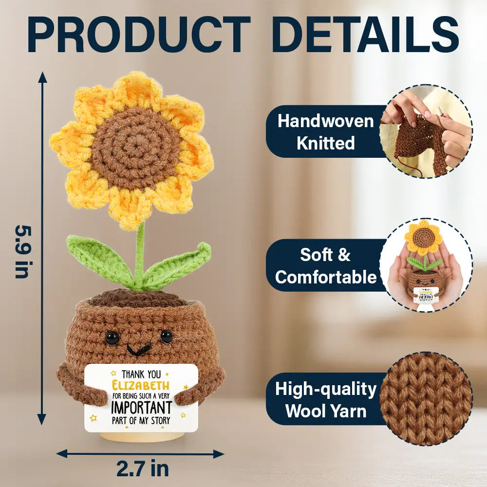 Teacher, Back To School - Excellent Teacher Highly Recommended - Personalized Doll Crochet With Custom Card