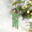 Family, New baby, New Mom, New Dad, Christmas, Happy - Expecting Parents Christmas Pregnancy - Personalized Custom Shaped Acrylic Ornament