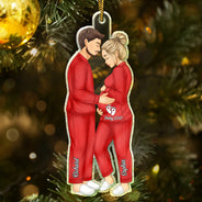 Expecting Parents Christmas Pregnancy - Personalized Custom Shaped Acrylic Ornament