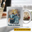 Family Old Couple To My Husband You Are The World Skin Custom Mug, Couple Gift, Anniversary Gift, Memorial Gift, Grandparents Day Gifts