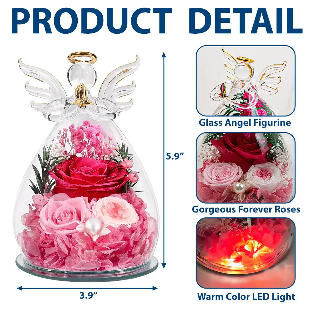 Memorial,New Mom,New baby, Icon - Baby Loss Memorial Carried For A Moment Loved For A Lifetime - Personalized Flower In Glass Angel Figurine