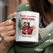 Christmas Couple I Want To Annoy For The Rest - Personalized Custom Accent Mug