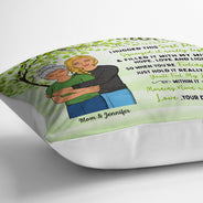 Mother Daughter I Hug This Soft Pillow - Gift For Mom - Personalized Custom Pillow