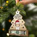 Financial Burden - Christmas Gift For Son Daughter - Personalized Wooden Cutout Ornament, Money Holder Ornament
