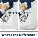 Couple Side View Snuggle Blanket - Gift For Couples - Personalized Fleece Blanket