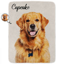 Custom Photo & Name Pet Blanket - Gift For Pet Lovers - Personalized Fleece Blanket