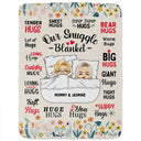 Mother Hug Blanket - Gift For Mother - Personalized Fleece Blanket, Sherpa Blanket