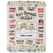 Mother Hug Blanket - Gift For Mother - Personalized Fleece Blanket, Sherpa Blanket