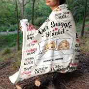 Mother Hug Blanket - Gift For Mother - Personalized Fleece Blanket, Sherpa Blanket