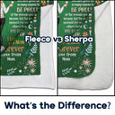 Daughter Closed My Eyes For A Momment - Gift For Daughter - Personalized Fleece Blanket, Sherpa Blanket