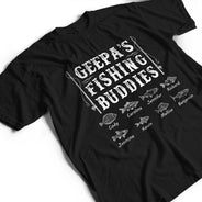 Papa's Fishing Buddies - Personalized T Shirt