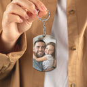 Custom Photo Thank You For Teaching Me How To Be Strong - Personalized Aluminum Keychain