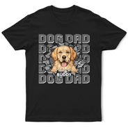 Dog Dad Dog Mom 3D Cracked - Personalized T Shirt