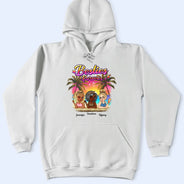 Besties Forever Summer Beach Vibe - Personalized T Shirt