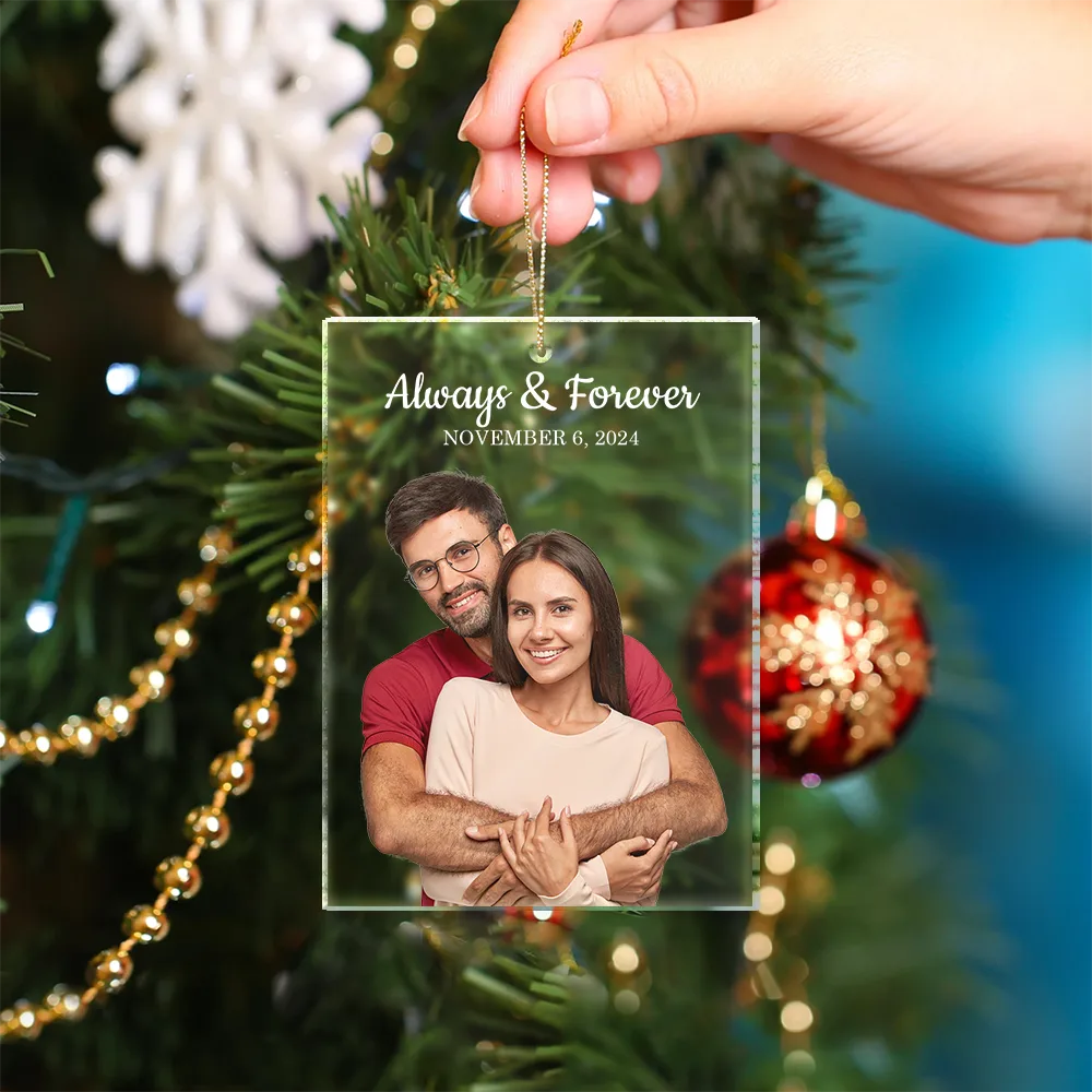 Gift For Couples,Gift For Husband,Gift For Wife,Gift For Boyfriend,Gift For Girlfriend,Family,Love - Family Our Love Keepsake - Personalized Custom Shaped Acrylic Ornament
