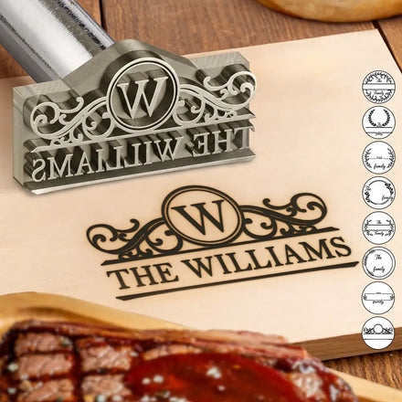 Family Branding Name Monogram - Personalized Grilling Branding Stamp
