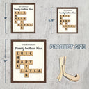 Gift For Couples,Gift For Husband,Gift For Wife,Old Couples,Parents,Gift For Mother,Gift For Father,Gift For Sibling,Gift For Sisters,Gift For Brothers,Family,Love - Family Love Keepsake - Personalized 2-Layered Wooden Plaque With Stand